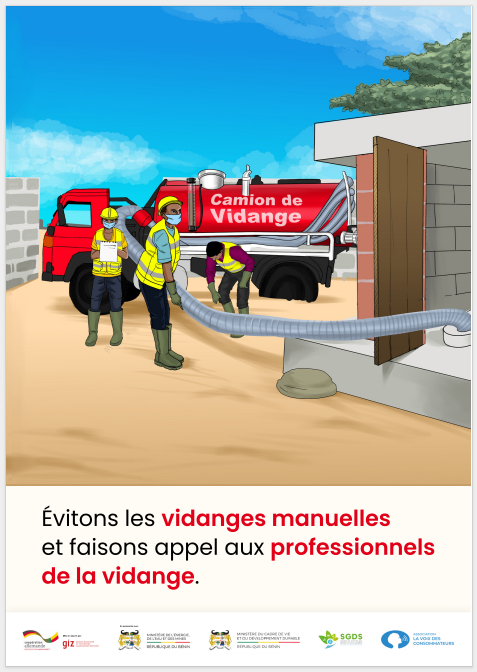 Support de sensibilisation sur l'option des vidanges professionnelles 