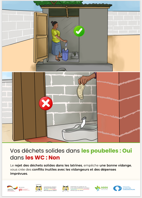 Support de sensibilisation sur l'hygiène et l'assainissement des latrines 