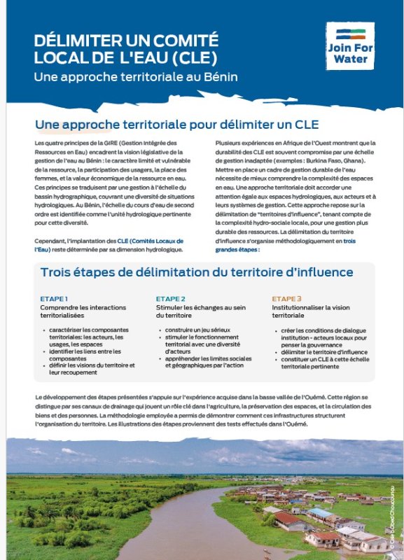 Support de capitalisation sur sur l'approche territoriale pour délimiter un CLE 